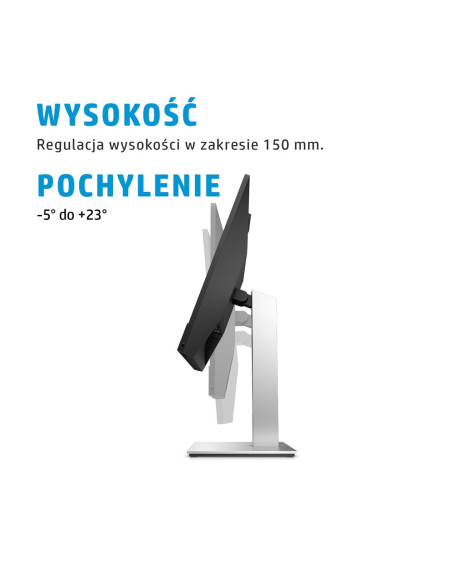Hp E24Mv G4 60,5 Cm (23.8") 1920 X 1080 Px Monitor Full Hd Czarny, Srebrny