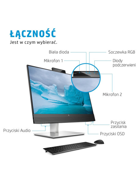 Hp E24Mv G4 60,5 Cm (23.8") 1920 X 1080 Px Monitor Full Hd Czarny, Srebrny