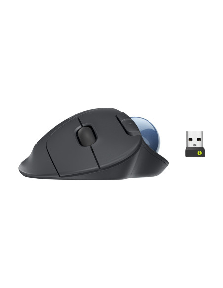 Logitech Ergo M575 For Business Myszka Biuro Po Prawej Stronie Rf Wireless + Bluetooth Manipulator Kulkowy 2000 Dpi