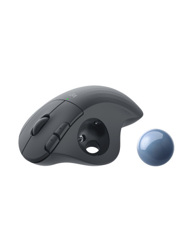 Logitech Ergo M575 For Business Myszka Biuro Po Prawej Stronie Rf Wireless + Bluetooth Manipulator Kulkowy 2000 Dpi