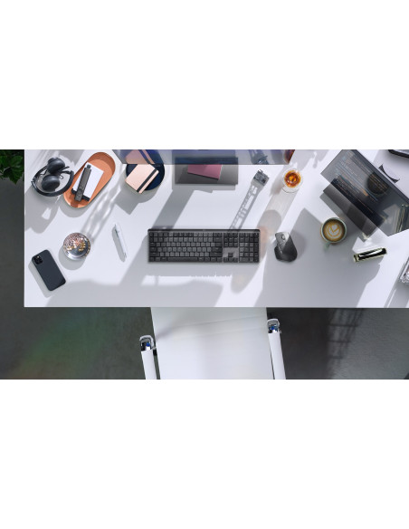 Logitech Mx Mechanical Klawiatura Biuro Rf Wireless + Bluetooth Qwertz Niemiecki Grafitowy, Szary