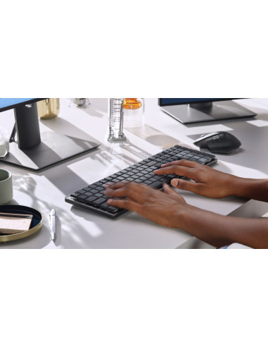 Logitech Mx Mechanical Klawiatura Biuro Rf Wireless + Bluetooth Qwertz Niemiecki Grafitowy, Szary