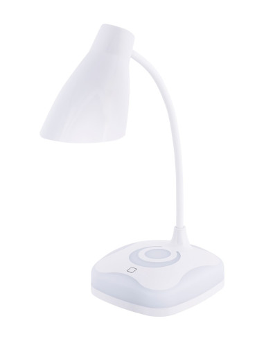 Nowoczesna Lampka Na Biurko Led Activejet Classic Plus Biała Z Funkcją Oświetlenia Nocnego