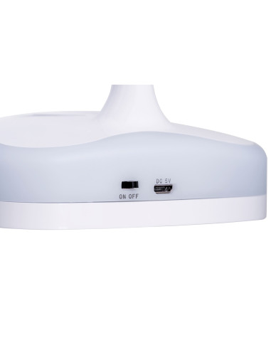 Nowoczesna Lampka Na Biurko Led Activejet Classic Plus Biała Z Funkcją Oświetlenia Nocnego