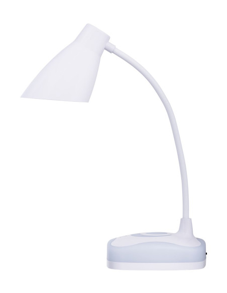 Nowoczesna Lampka Na Biurko Led Activejet Classic Plus Biała Z Funkcją Oświetlenia Nocnego