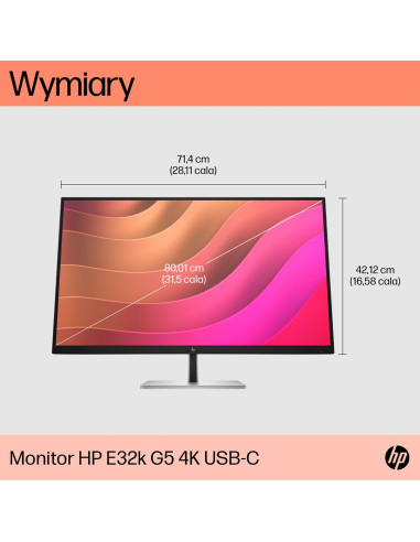 Hp Monitor E32K G5 4K Usb-C