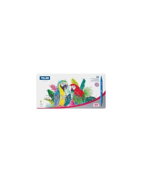 Flamastry Z 2 Ko?C?Wkami 24 Kol W Met. Opakowaniu