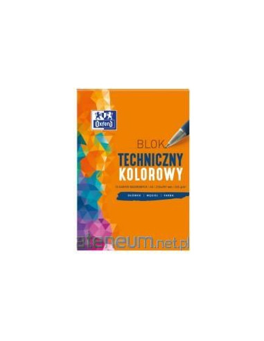 Blok Techniczny A4 10K 225G Kolor (20Szt) Oxford