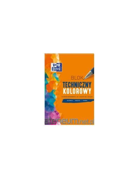 Blok Techniczny A4 10K 225G Kolor (20Szt) Oxford