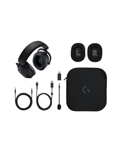 Logitech G Pro X 2 Zestaw Słuchawkowy Przewodowy I Bezprzewodowy Opaska Na Głowę Gaming Bluetooth Czarny