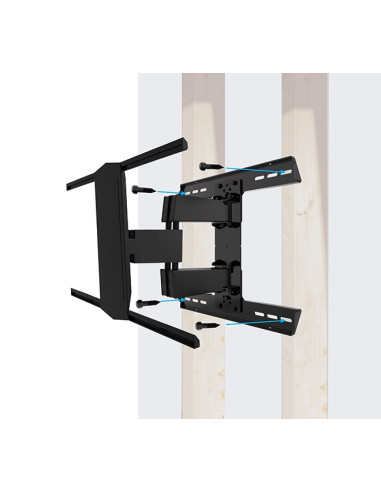 Uchwyt Ścienny Z Podwójnym Ramieniem Wspornikowym Do Płaskich Ekranów Z Funkcją Pochylania I Obrotu B-Tech Bt8227/B