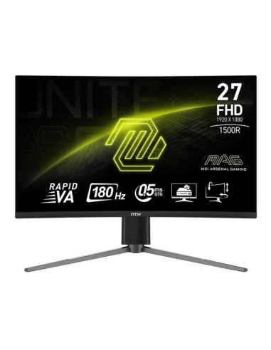 Msi Mag 27C6Pf Monitor Komputerowy 68,6 Cm (27") 1920 X 1080 Px Full Hd Czarny