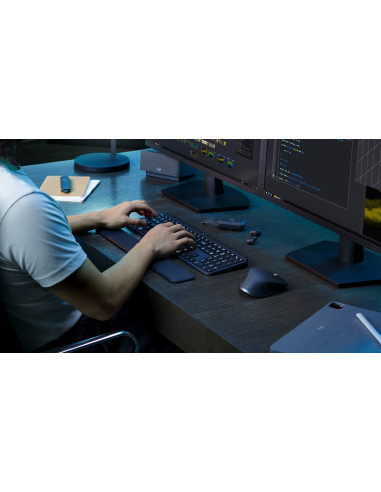 Klawiatura Logitech Mx Keys S Uniwersalna Rf Wireless + Bluetooth Qwerty Amerykański Międzynarodowy Grafitowy