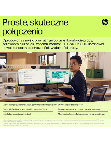 Hp Monitor E27Ug5 Qhd Usb-C