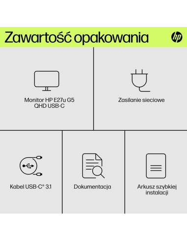 Hp Monitor E27Ug5 Qhd Usb-C