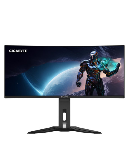 Gigabyte Mo34Wqc2 Monitor Komputerowy 86,4 Cm (34") 3440 X 1440 Px Wide Quad Hd Oled Czarny