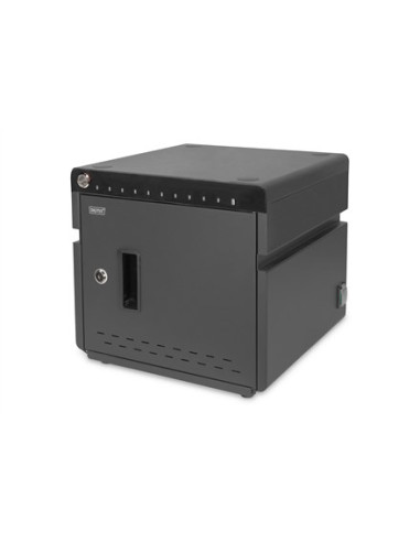 Szafa Mobilna Digitus Na Kółkach Do Ładowania Max. 10 Notebooków/Tabletów Max. 14" Z Usb Typ C, Uv-C