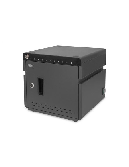 Szafa Mobilna Digitus Na Kółkach Do Ładowania Max. 10 Notebooków/Tabletów Max. 14" Z Usb Typ C, Uv-C