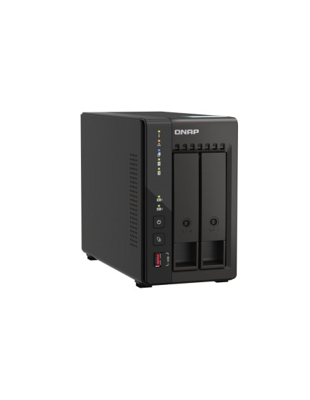 Qnap Ts-253E-8G, Tower, 2 X 2.5"/3.5" Sata, Intel Celeron J6412 4C/4T, 8 Gb Ddr4 Onboard Not Expandable, 2 X 2.5Gbe, External Ad