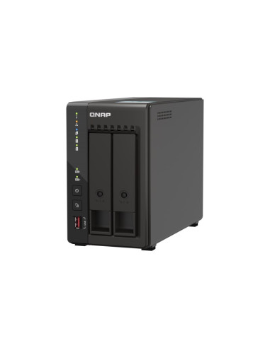 Qnap Ts-253E-8G, Tower, 2 X 2.5"/3.5" Sata, Intel Celeron J6412 4C/4T, 8 Gb Ddr4 Onboard Not Expandable, 2 X 2.5Gbe, External Ad