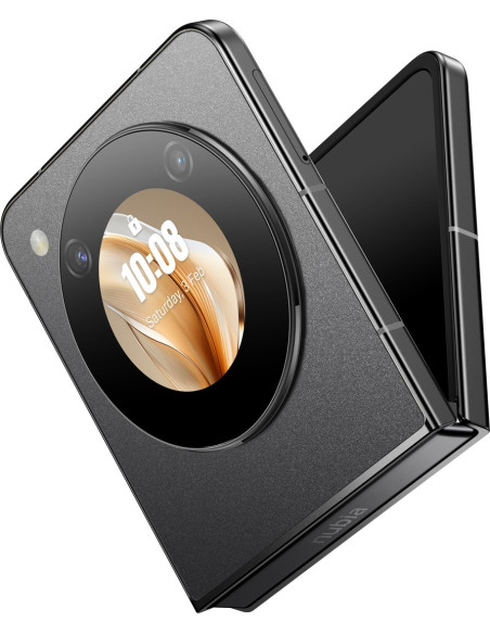 Nubia Flip 5G 17,5 Cm (6.9") Dual Sim Android 13 Usb Type-C 8 Gb 256 Gb 4310 Mah Czarny