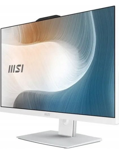 Msi Aio Modern Am242P 12M-1249Xeu I3-1215U 23.8" Ips Led Fhd Non-Touch Anti-Glare 8Gb Ssd512Gb M.2 Ax211 Wifi 6E Noos White