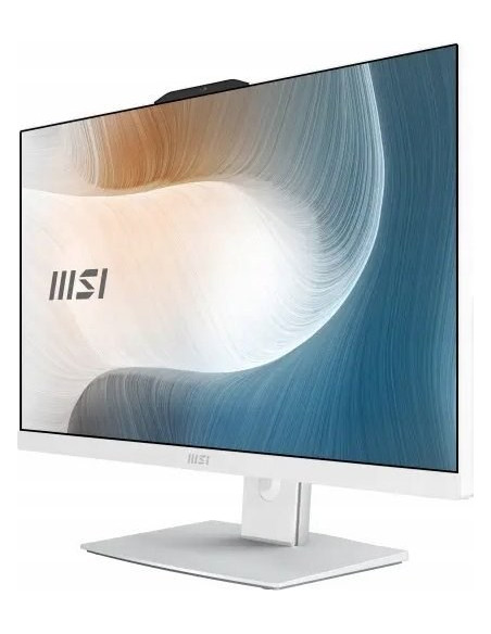 Msi Aio Modern Am242P 12M-1249Xeu I3-1215U 23.8" Ips Led Fhd Non-Touch Anti-Glare 8Gb Ssd512Gb M.2 Ax211 Wifi 6E Noos White