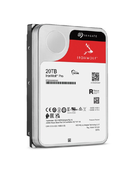 Dysk Hdd Seagate Ironwolf Pro (20 Tb  256Mb  3.5"  Sata)