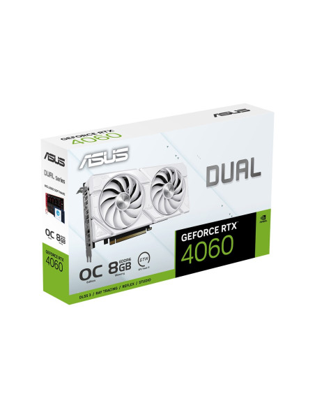 Asus Dual -Rtx4060-O8G-Evo-White Nvidia Geforce Rtx 4060 8 Gb Gddr6