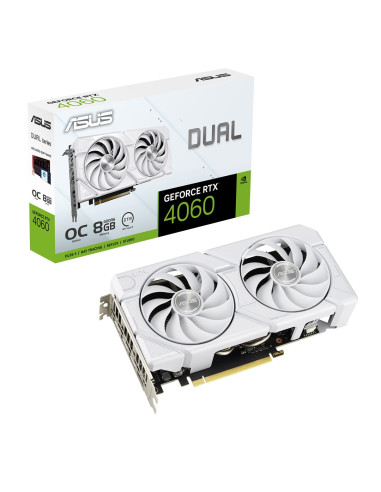 Asus Dual -Rtx4060-O8G-Evo-White Nvidia Geforce Rtx 4060 8 Gb Gddr6
