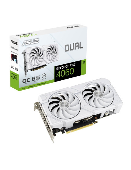 Asus Dual -Rtx4060-O8G-Evo-White Nvidia Geforce Rtx 4060 8 Gb Gddr6