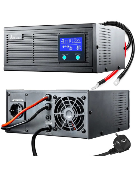 Extralink Piorun 3000Va/2100W Inwerter, Czysta Sinusoida, Napięcie Akumulatora 24Vdc