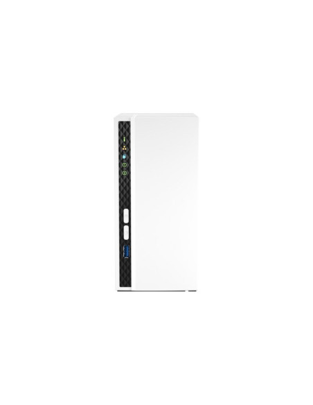 Qnap Ts-233, Tower, 2 X 2.5"/3.5" Sata, Arm 2.0Ghz Quad Core, 2Gb, 1 X 1Gbe, External Adapter (Psu)