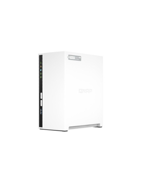 Qnap Ts-233, Tower, 2 X 2.5"/3.5" Sata, Arm 2.0Ghz Quad Core, 2Gb, 1 X 1Gbe, External Adapter (Psu)