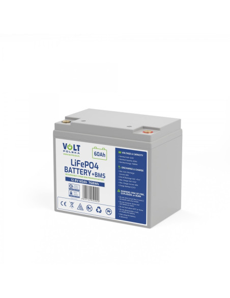 Akumulator Volt Polska Litowo-Żelazowo-Fosforanowy Lifepo4 12V 60Ah 60A