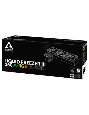Arctic Liquid Freezer Iii 360 A-Rgb Procesor Chłodnica Cieczy All-In-One 12 Cm Czarny 1 Szt.