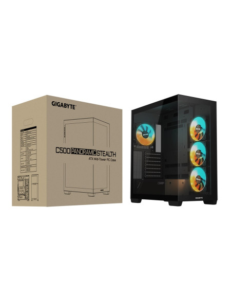Gigabyte C500 Panoramic Stealth Midi Tower Czarny
