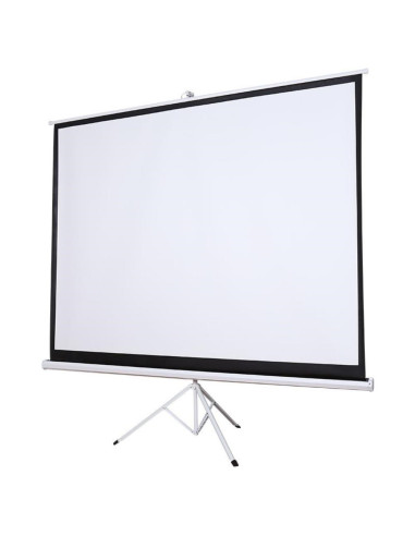Ekran Projekcyjny Silelis Et-1 100" (180X180 Cm, 1:1), Zwijany Automatycznie, Trójnożny Statyw/Stojak