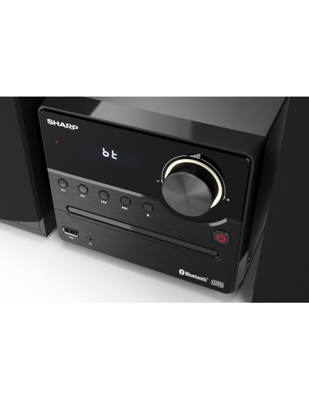 Sharp Xl-B512(Bk) Mikrosystem Hi-Fi, Cd/Fm/Usb/Bluetooth V5.0, 45W, Czarny Sharp | Mikrosystem Hi-Fi | Xl-B512(Bk) | Gniazdo Usb