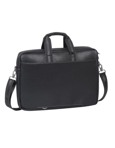 Rivacase Torba Na Laptop 16" Orly, Czarna, Materiał Wodoodporny, Kieszenie Na Tablet 10,1", Smartfon, Dokumenty I Akcesoria