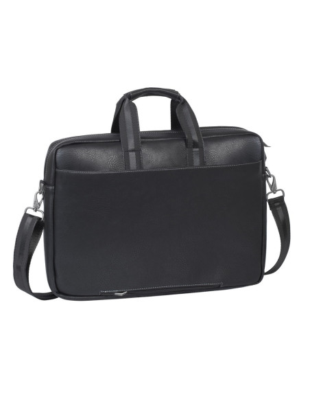 Rivacase Torba Na Laptop 16" Orly, Czarna, Materiał Wodoodporny, Kieszenie Na Tablet 10,1", Smartfon, Dokumenty I Akcesoria