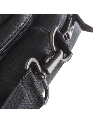 Rivacase Torba Na Laptop 16" Orly, Czarna, Materiał Wodoodporny, Kieszenie Na Tablet 10,1", Smartfon, Dokumenty I Akcesoria