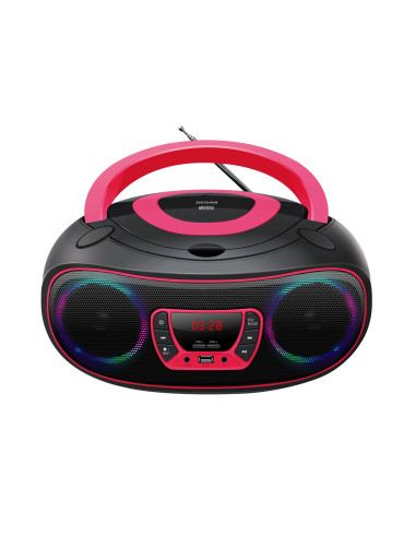 Denver Tcl-212Bt Pink Odtwarzacz Cd Przenośny Odtwarzacz Cd Czarny, Różowy
