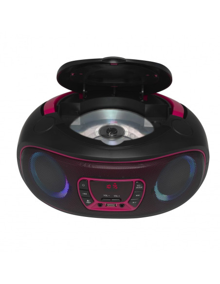 Denver Tcl-212Bt Pink Odtwarzacz Cd Przenośny Odtwarzacz Cd Czarny, Różowy