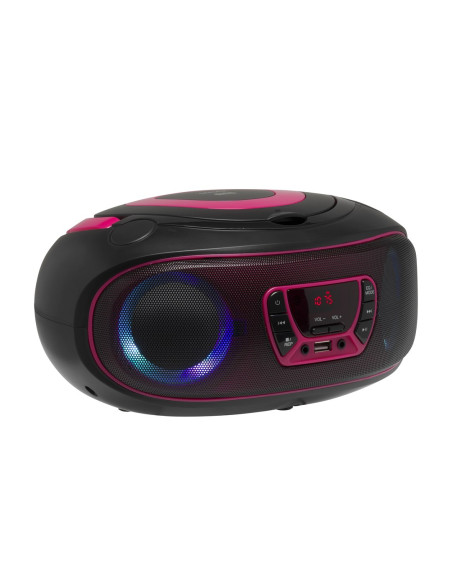Denver Tcl-212Bt Pink Odtwarzacz Cd Przenośny Odtwarzacz Cd Czarny, Różowy