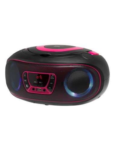 Denver Tcl-212Bt Pink Odtwarzacz Cd Przenośny Odtwarzacz Cd Czarny, Różowy
