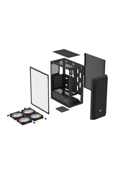 Fury Obudowa Komputerowa Fury Shobo Sh4F Rgb Midi Z Oknem Czarna