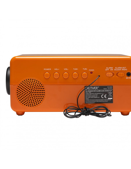 Radiobudzik Retro Denver Cr-425 Pomarańczowy