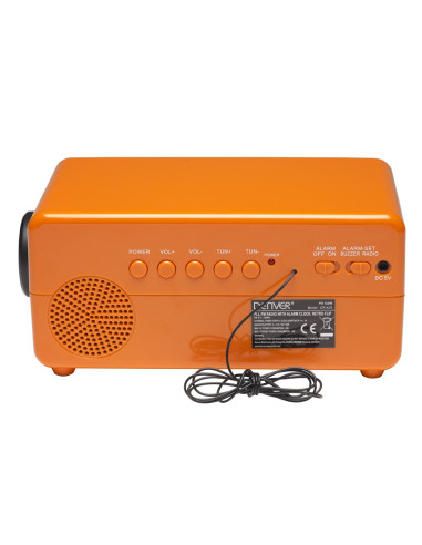 Radiobudzik Retro Denver Cr-425 Pomarańczowy