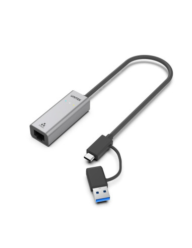 Unitek Adapter Usb-A/Usb-C - Rj-45 2.5 Gbit, U1313C